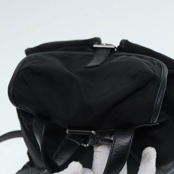 PRADA Backpack Nylon Black Auth 89322 - Picture 6 of 16